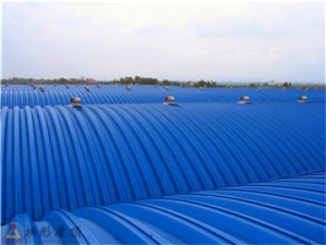 對蝦育苗室采用拱形屋頂